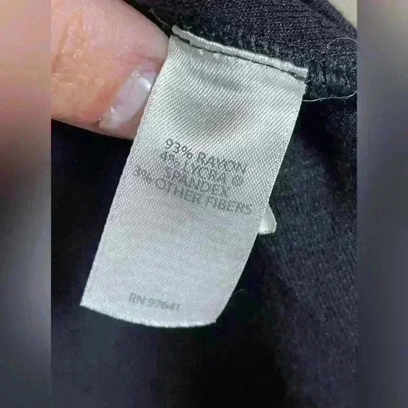 J. Jill Women’s Cowl Neck Sweater Black/Metallic Silver Stripes Size S Petite - Picture 5 of 8